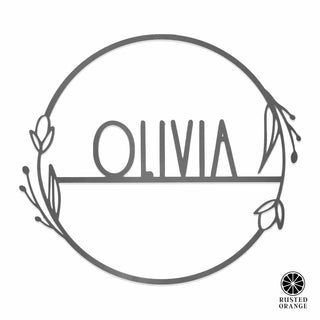 Flower Shop Collection - Personalized Family Custom Name Wall Sign for Wreath