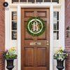 14" Single Letter Circle Monogram - Front Door Monogram Wreath Decor