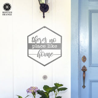 Hexagon Door Greetings - Welcome to Our Home Modern Rustic Word Art