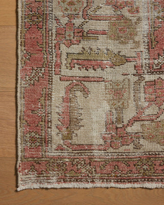 Loloi Persian One-of-a-Kinds Terracotta/Cream Area Rug Corner Image