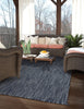 Capel Coastal 0411 China Blue Area Rug Rectangle Roomshot Image 1 Feature