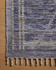 Loloi Pak Morrocan One-of-a-Kinds Navy/Charcoal Area Rug Corner Image