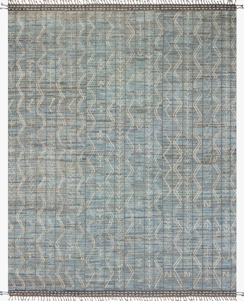 Loloi Pak Morrocan One-of-a-Kinds Sky/Ivory Area Rug main image