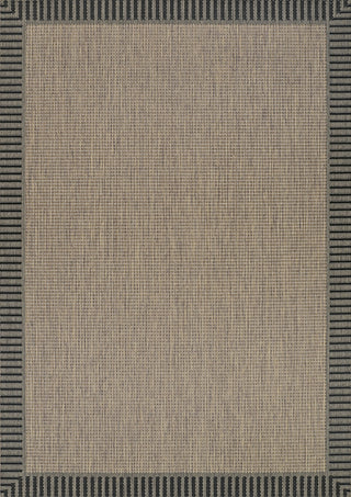 Couristan Recife Wicker Stitch Cocoa/Black Area Rug main image