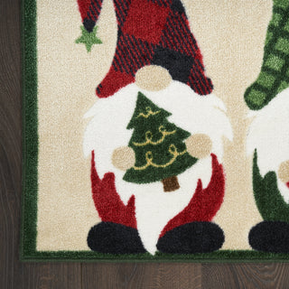 Nourison Accent Decor/Xmas 170JP Beige Area Rug Detail Image