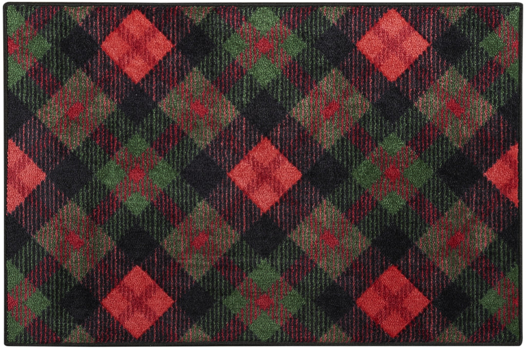 Nourison Accent Decor/Xmas 188JP Red Black Area Rug main image