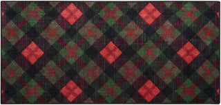 Nourison Accent Decor/Xmas 188JP Red Black Area Rug Main Image