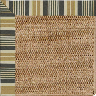 Capel Zelda-Basketweave 2085 Black Stripe Area Rug