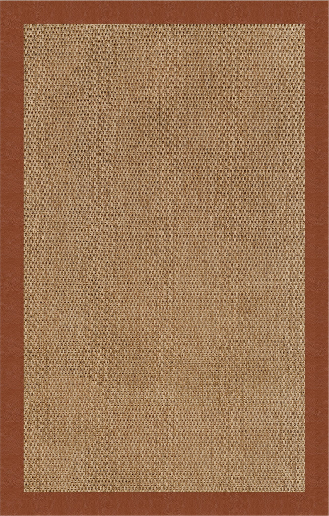 Capel Zelda-Basketweave 2085 Rusty Brown Area Rug