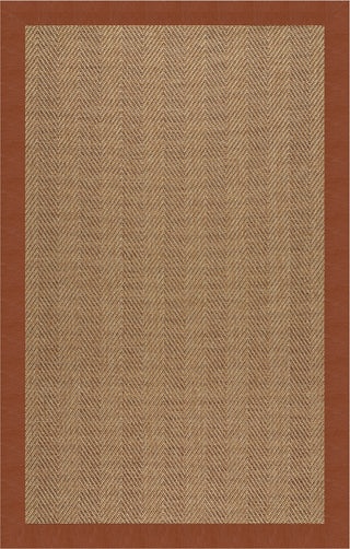 Capel Zelda-Herringbone 2091 Rusty Brown Area Rug