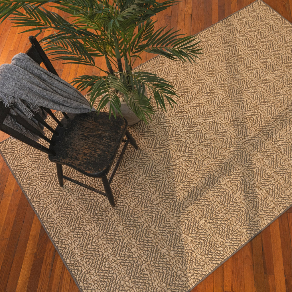 Capel Bianca 2208 Sand Black 370 Area Rug Rectangle Roomshot Image 1 Feature