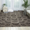 Nourison 2000 2335 Black Grey Area Rug Corner Image