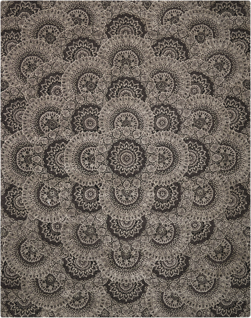 Nourison 2000 2335 Black Grey Area Rug main image
