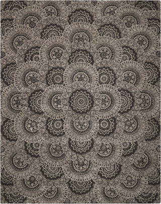 Nourison 2000 2335 Black Grey Area Rug main image