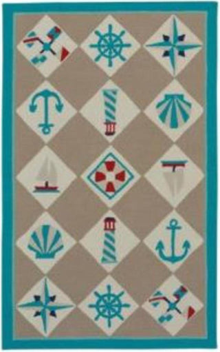 Capel Anthony Baratta Seafaring 2338 Light Tan Area Rug Rectangle Main Image