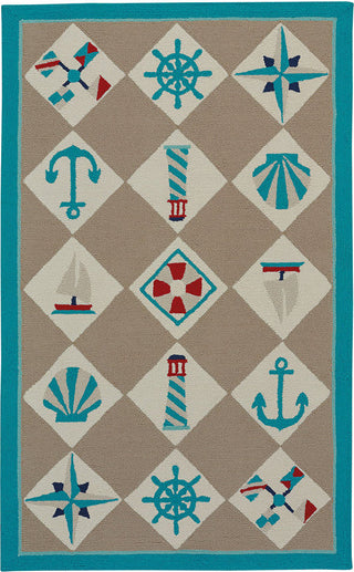 Capel Anthony Baratta Seafaring 2338 Light Tan Area Rug Rectangle Roomshot Image 2 Feature