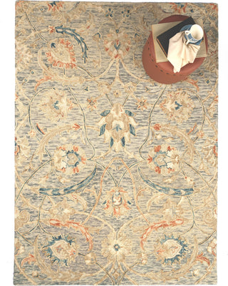 Capel Shakta-Vivienne 2552 Azul 420 Area Rug Rectangle Roomshot Image 1 Feature