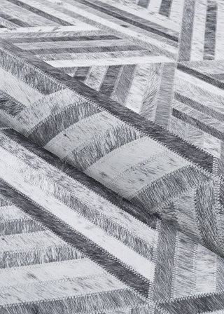 Couristan Prairie Archetype Grey Black Area Rug Detail Image