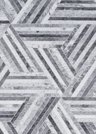 Couristan Prairie Archetype Grey Black Area Rug Pile Image