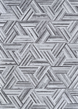 Couristan Prairie Archetype Grey Black Area Rug main image