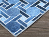 Couristan Prairie Solstice Marine Blue Area Rug Close Up Image