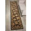 Nourison 3000 3107 Black Area Rug Corner Image