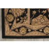 Nourison 3000 3107 Black Area Rug Detail Image