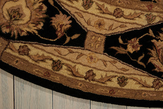 Nourison 3000 3107 Black Area Rug Detail Image