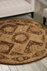 Nourison 3000 3107 Brown Area Rug Corner Image
