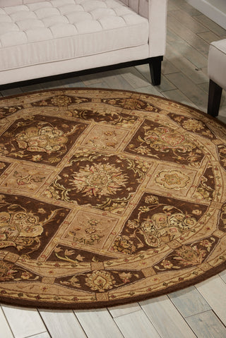 Nourison 3000 3107 Brown Area Rug Corner Image