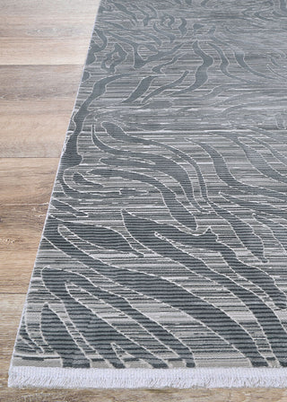 Couristan Siena Serpentine Steel/Ivory Area Rug Corner Image