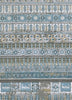 Couristan Siena Tessera Blue/Gold/Steel Area Rug Pile Image