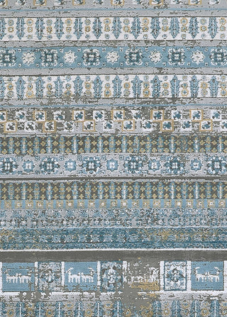 Couristan Siena Tessera Blue/Gold/Steel Area Rug Pile Image