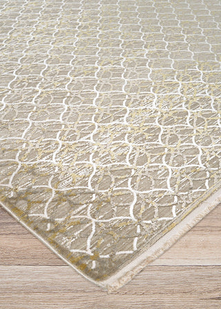 Couristan Siena Harlequin Burnished Gold Area Rug Close Up Image