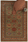 Capel Kindred-Medallion 3458 Pine Area Rug Rectangle Roomshot Image 1 Feature