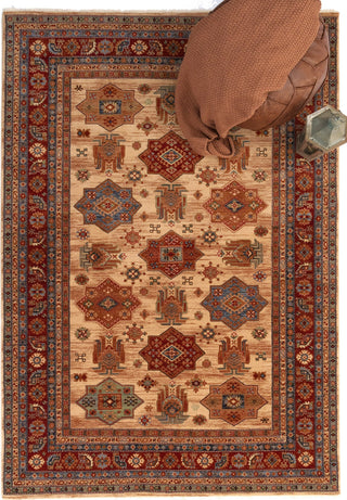 Capel Kindred-Medallion 3458 Ecru Area Rug