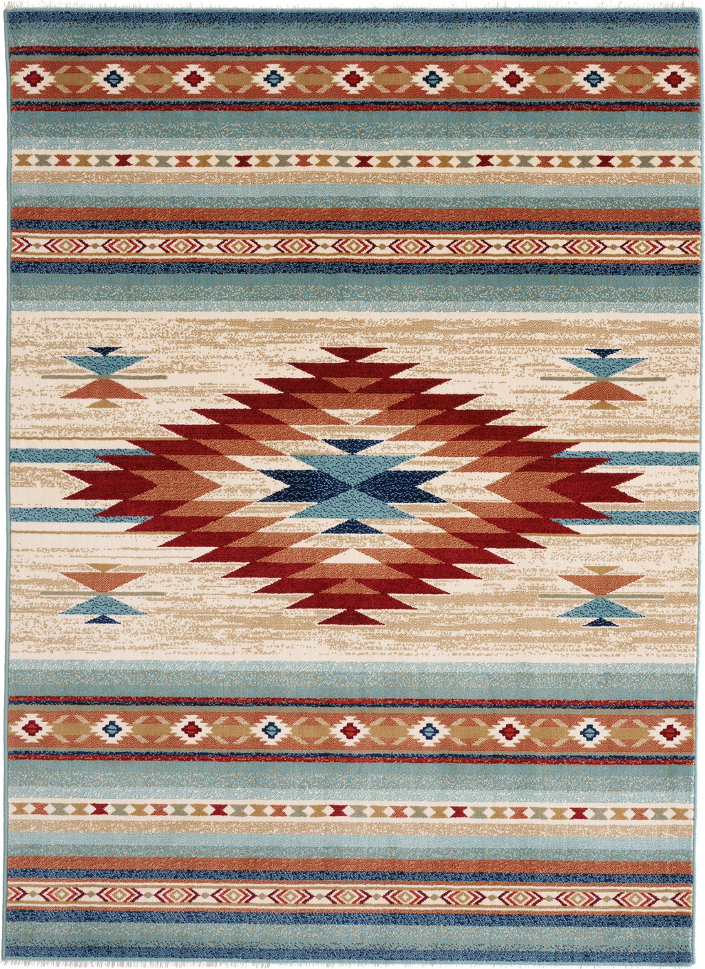 Capel Julius-Navajo 3465 Cinnamon Blue 550 Area Rug – Incredible Rugs ...