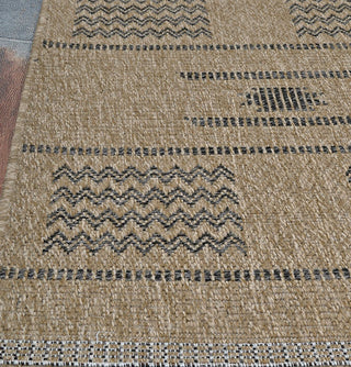 Couristan Naturalistic Sonoran Natural/Charcoal Area Rug Corner Image