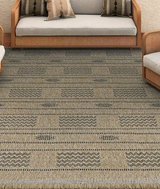 Couristan Naturalistic Sonoran Natural/Charcoal Area Rug Lifestyle Image Feature