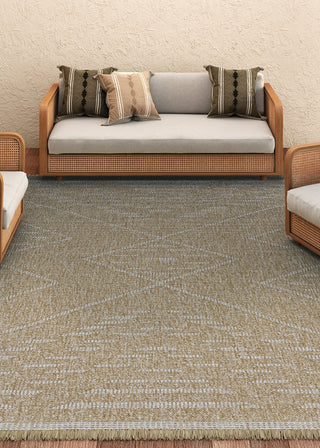 Couristan Naturalistic Rattan Natural/Cream Area Rug Lifestyle Image Feature