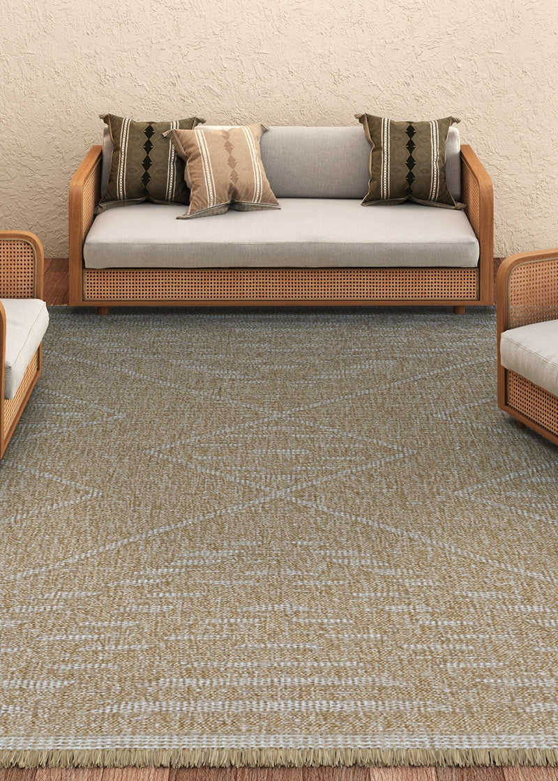 Couristan Naturalistic Rattan Natural/Cream Area Rug Lifestyle Image Feature
