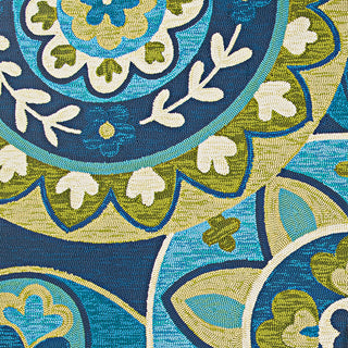 Couristan Covington Rip Tide Ocean/Green Area Rug Pile Image