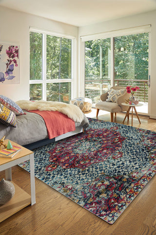 Capel Benz-Ezine 3823 Red Area Rug Rectangle Roomshot Image 1 Feature