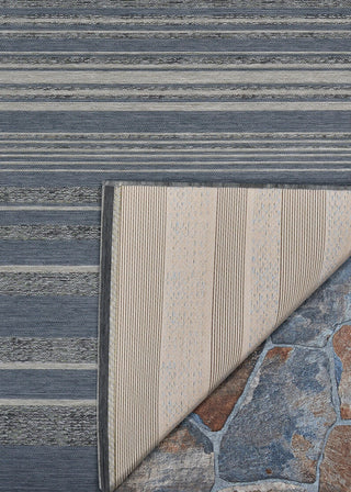 Couristan Dolce Cabana Stripe Alloy Area Rug Backing Image