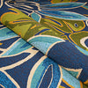 Couristan Covington Areca Palms Brown/Forest Green Area Rug Detail Image