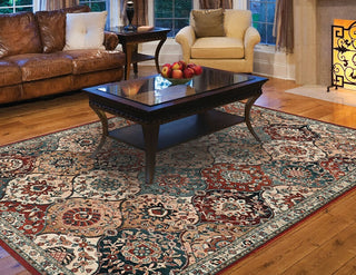 Couristan Old World Classic Royal Baktiari Antique Red Area Rug Lifestyle Image Feature