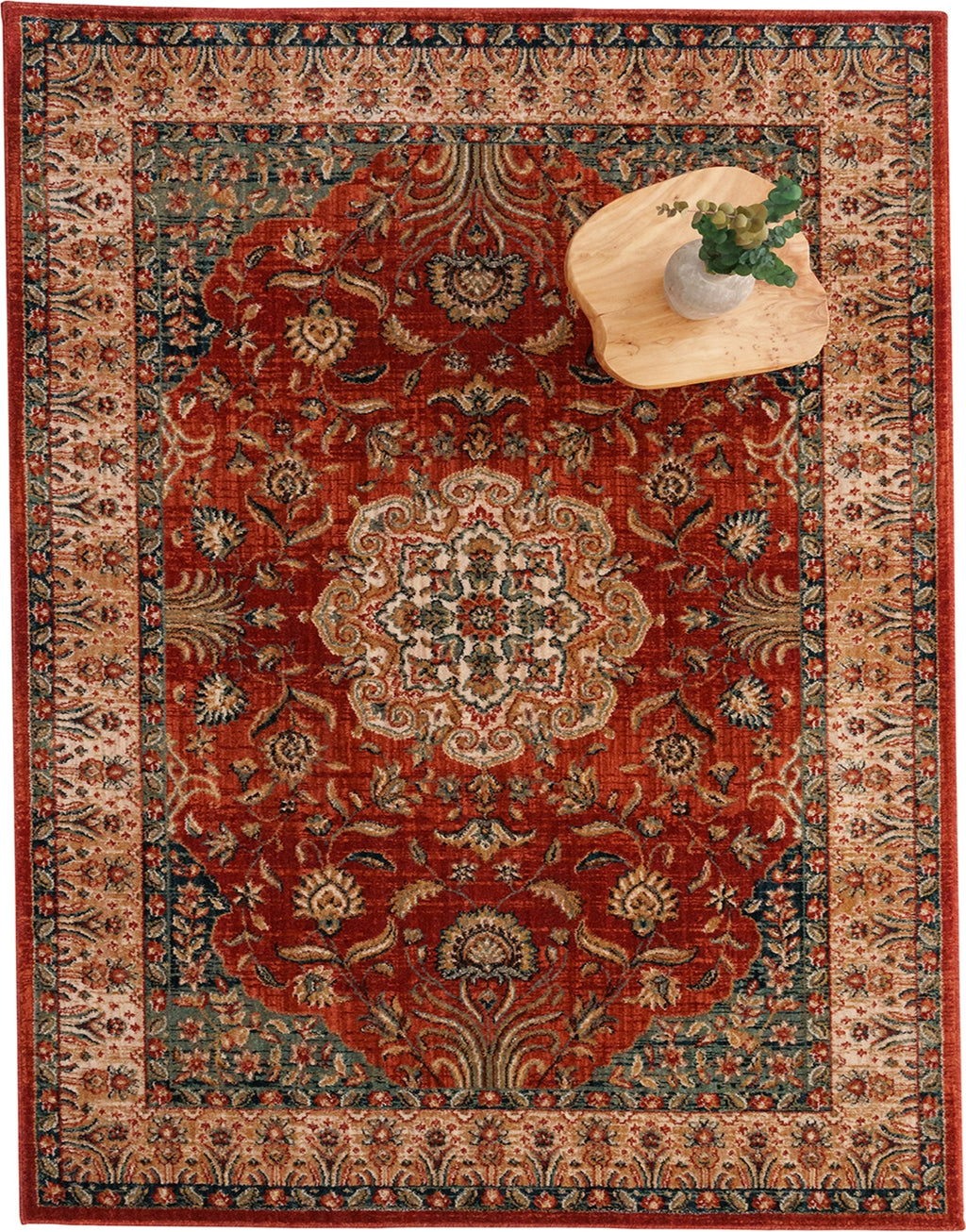 Capel Thrace-Heriz 4401 Copper Area Rug Rectangle Roomshot Image 1 Feature