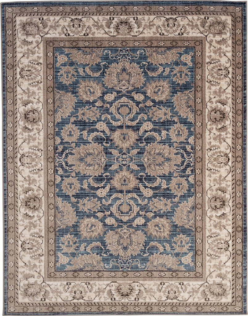 Capel Thrace-Keshan 4403 Medium Blue Area Rug