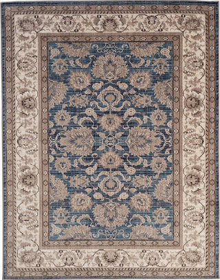 Capel Thrace-Keshan 4403 Medium Blue Area Rug