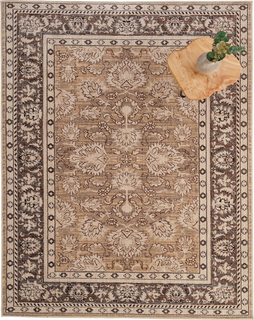 Capel Thrace-Keshan 4403 Tan Area Rug Rectangle Roomshot Image 1 Feature